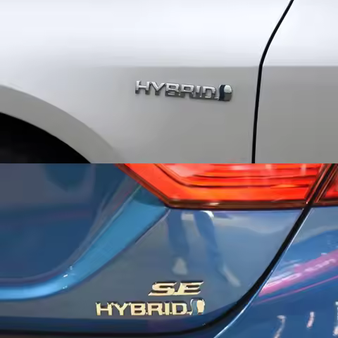 3D Premium HYBRID Letter Emblem car Fender trunk Rear Bonnet Nameplate Decal Badge Sticker For CHR A
