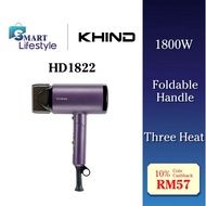 Khind 1800W Ionizer Hair Dryer HD1822