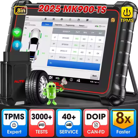 Autel MaxiCOM MK900TS Diagnostic Scanner MK900-TS Up of MK900BT MK900 MX900 Bidirectional Scan Tool 