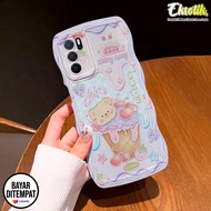 Case Oppo A16 / Oppo A54S Gelombang - Eksotik - Casing Oppo A16 / Oppo A54S - Silikon Oppo A16 / Oppo A54S - Motif Aesthetic Lucu - Cassing - Aksesoris Hp - Kesing Oppo A3S - Cover Hp - Mika Hp - Softcase Oppo A16 / Oppo A54S Terbaru