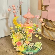 lego flower bouquet lego flower 2025 New Style Girls Series Building Blocks Flower Face Under the Mo