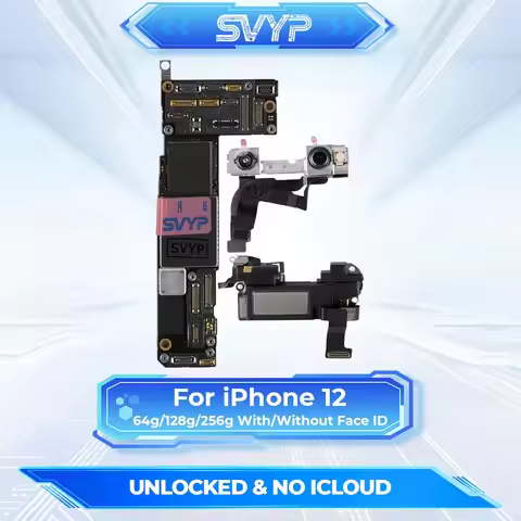 For iPhone 12 Motherboard 64g/128g/256g With/Without Face ID No iCould And Unlocked Fully Tested 100