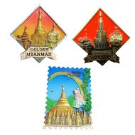 Myanmar Travel Souvenir Magnetic Refrigerator Stickers Home Decor Fridge Magnets Myanmar kyaikto Gol