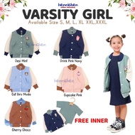 TOBELI KIDS JACKET VARSITY GIRL JAKET ANAK PEREMPUAN JAKET ANAK FASHION ANAK PEREMPUAN