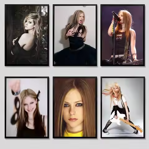 Singer A-Avril Lavigne Poster Kraft Club Bar Paper Vintage Posters Wall Art Painting Bedroom Study S