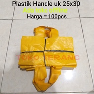 Plastic Handle size 25x30 / Plastic trash handle bag / plain souvenir bag Size 25x30