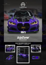 1∶64 車模 BMW M4 EVA 初號機塗裝 人偶+ 貨櫃箱+ 合金汽車模型