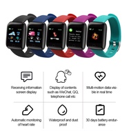 After sales worry free116 Plus Smart Watch Blood Pressure Heart Rate Monitor Waterproof Fitness Trac