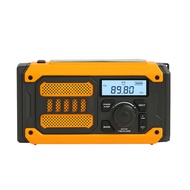Portable Solar Emergency Radio Solar Rechargeable Radio Mini FM AM Hand Crank Radio withLED Flashlig