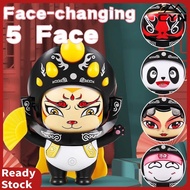 Sichuan Opera Face Changing Doll Chinese Style 5 Face Changing Makeup Handmade Decoration Children's