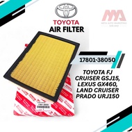 TOYOTA ENGINE AIR FILTER FJ CRUISER GSJ15 LEXUS GX460 LAND CRUISER PRADO URJ150 (17801-38050)