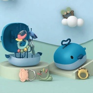 [LB73] baby Teether Set 9pcs Whale baby Teether Toys baby Toy/ baby rattle Teething/