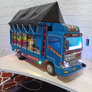 Mainan truk kayu size Besar / Truk Oleng / Miniatur Truk Kayu /