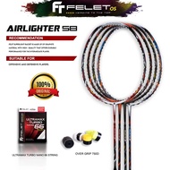 FELET Airlighter 58 Ultra Light 9U FREE STRINGING SERVICES Badminton Racket MAX TENSION 32 LBS 9U