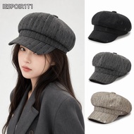 IESPOIR1T1 Beret Hat, Short-Brim Sweet Duck Tongue Cap, Fashion Versatile Retro Artist Hat for Women