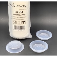 BENXON BX-04 Chili Plate [ 500pcs± ] Disposable Sauce Plate PP Plastic Plate [ Natural / Brown ] BX0