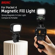 BRDRC For DJI OSMO Pocket 4 Camera 3 Levels Adjustable Magnetic Fill Light, 6H Long Battery Life Vlo