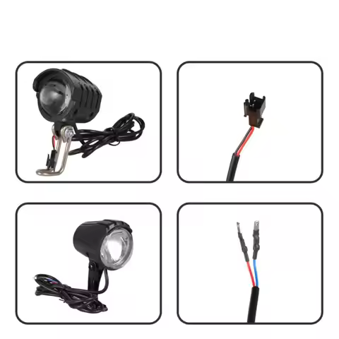 6V Electric Bicycle Headlight IPX6 Waterproof LED Bike Headlight Lamp Durable Safe Bicycle Light For