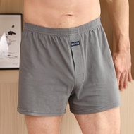 ชุดนอนขาสั้นผ้าฝ้าย100% สำหรับผู้ชายกางเกงชุดนอนท่อนล่างเป้าระบายอากาศได้ดีกางเกงขาสั้นหลวมๆเอวยางยืดพื้นฤดูร้อน