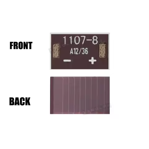 3.0V 0.6μA 11×7mm 8 Sections Indoor Dim Light Solar Panels Solar Cells Amorphous Solar Cells Thin fi