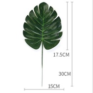 DAUN MONSTERA PHILODENDRON ARTIFICIAL - DAUN PLASTIK MONSTERA DEKORASI