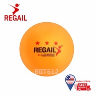 (READY STOCK) Regail 3-star ITTF Table Tennis Ping Pong Ball Color Orange Competition Tournament Tra