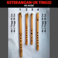 Suling Bambu Dangdut Seruling Bambu Sunda Lubang 6 Panjang 45 Cm