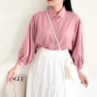 Atasan ELZE BLOUSE Katun Batwing Shirt
