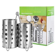 Stainless Steel Chopstick Holder Thickened Chopstick Cage Kitchen Multifunctional Chopstick Storage 