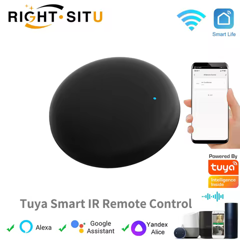 Tuya WiFi IR Remote Control Smart Universal for TV Air Conditioner Alexa Remote Control Work with Go