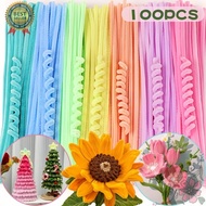 100Pcs DIY Multicolour Fuzzy Wire Bouquet Material Twisted Stick Craft Flower Children Handmade Toy