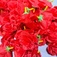 Red Blooming Roses [1 Bag Of 50 Roses] Artificial Multi-Clothed Flowers
