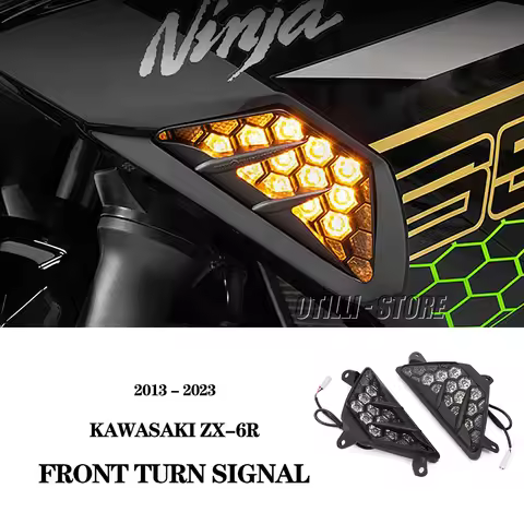 New NINJA ZX6R ZX-6R 2013 - 2023 2022 Front Turn Indicator Signal LED Lights For Kawasaki Ninja300 N
