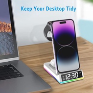 Criacr Wireless Charger สำหรับอุปกรณ์หลายเครื่อง,3 In 1 Wireless Charging Station สำหรับ iPhone 15/1