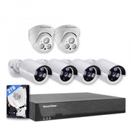 iSmartView - 4MP 高清CCTV POE網線傳輸 閉路電視 8路NVR+5鏡頭 NVR實時監控套裝