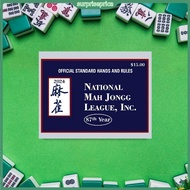 surpriseprice| Mahjong Scorecard Set Beginner-friendly Mahjong Scorecard 2024 Mahjong Score Card Set Official National Mahjong League Hands Rules Mah Jongg Instruction Cards 4pcs P