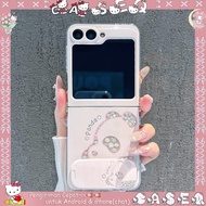 Samsung Z Flip & Oppo N Flip Pink Aesthetic Elegant Case | Samsung Z Flip Case 7 6 5 4 3 2 | Z Flip 