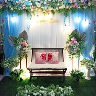 sewa Backdrop mini pelaminan 3.5 m