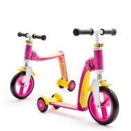 (包運)Scoot &amp; Ride - Highwaybaby+ 2合1平衡滑板車(1 yr+) 粉紅+黃 (3輪)滑板車 + 平衡車