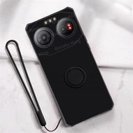 Soft TPU For IIIF150 Air3 Phone Case Black Metal Magnetic Phone Holder Protective Cover Wrist Straps