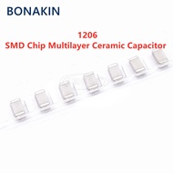 20PCS 1206 100NF 50V 100V 250V 104J 0.1UF 5% C0G NPO SMD Chip Multilayer Ceramic Capacitor