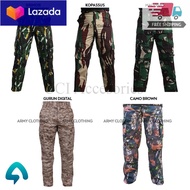 Promo COD Celana PDL Loreng Panjang, Malvinas, Kopassus, Perbakin (CAMO), Brimob, Gurun baju perbakin / hunter / loreng / topi loreng / pemburu