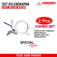 SET LENGKAP PAIP MESIN BASUH // KEPALA PAIP TEMBAGA //  WAYAR HOSE AIR MESIN BASUH