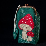 Forest Mushroom Green Tarot Cards Case Oracle Deck Pouch Tarot Deck Holder