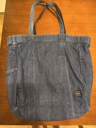 Porter Japan 牛仔tote bag