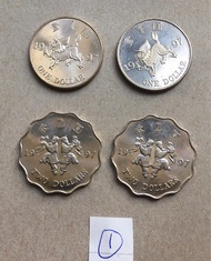 1997年紀念錢幣4個（1元及2元各2個）