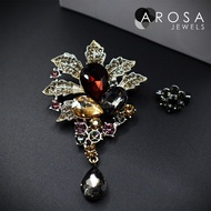 AROSA JEWELS Artistic Series 2-in-1 set brooch kerongsang C9-08 (7.1cm x 4.8cm)