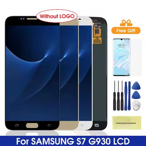 Super AMOLED S7 Display Screen, for Samsung Galaxy S7 G930 G930F G930FD Lcd Display Digital Touch Sc