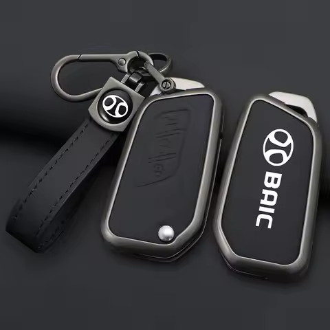 Zinc Alloy Car Key Case Cover Fob For Baic Senova X25 X35 X55 X65 D50 for Changhe Q25 Q35 A6 Auto Ac