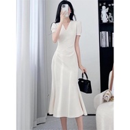 korean white long dress for woman casual plus size civil wedding gown cocktail dress formal elegant